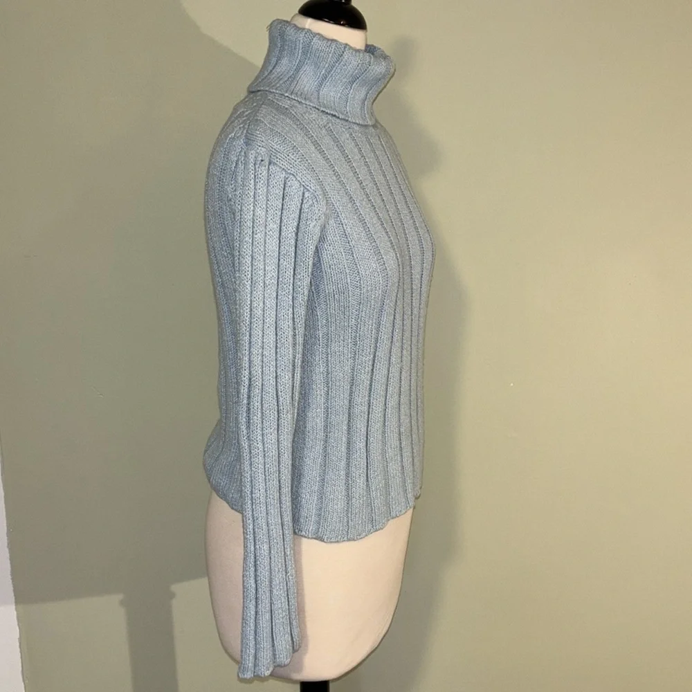 GAP XXL (14-16) girls. Light blue knitted turtleneck sweater - Picture 4 of 10